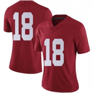 NCAA Women's Alabama Crimson Tide #18 Labryan Ray Stitched College Nike Authentic No Name Crimson Football Jersey PW17B88MA